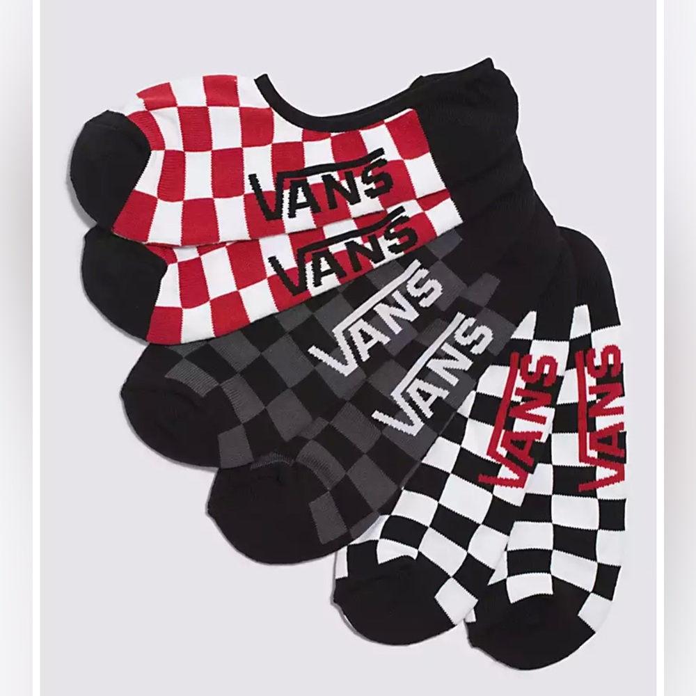 NWT!!  Vans Classic Super No Show Sock 3-Pack